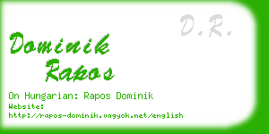 dominik rapos business card